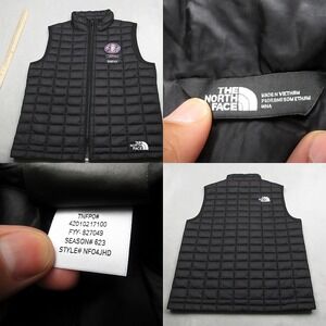 The North Face‎ Vest Mens Medium Black ThermoBall Trekker Quilted Puffer Logo